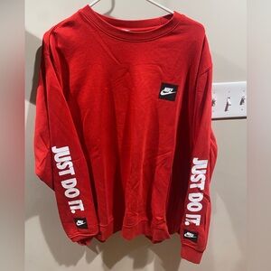 Nike - Just Do It Men’s Crewneck - Red
